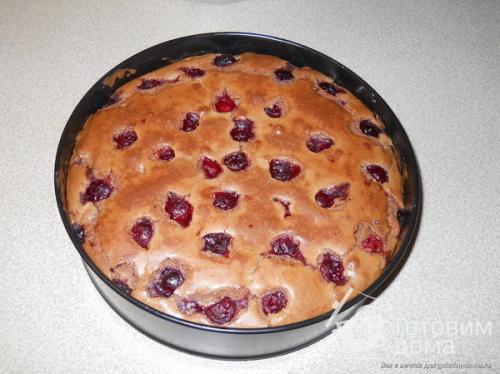 Творожно-шоколадный торт с вишней!