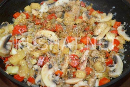 Баклажаны, фаршированные грибами. Пошаговый рецепт с фото