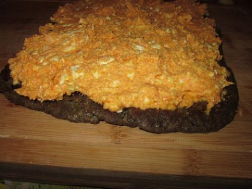 Печеночный торт с плавленым сыром. Печеночный торт с плавленным сыром. Необычный рецепт закуски для праздничного стола