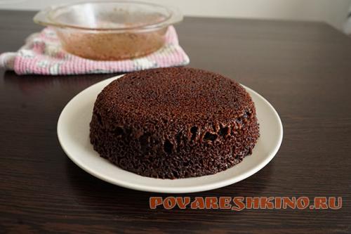 ТОРТ в микроволновке без, какао. Инструкция