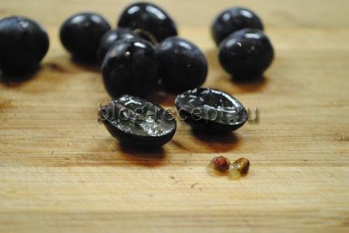 Салат Виноградная гроздь. Ингредиенты: