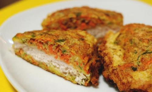 Куриное филе под шубой из моркови. Курица под морковной «шубой»