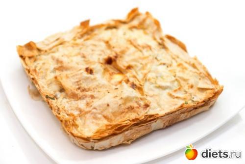 Диетический пирог из лаваша. Нежный слоеный пирог из лаваша с сыром и зеленью. Вкусная коллекция