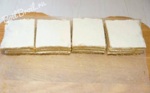 Пирожное медовик. Ингредиенты