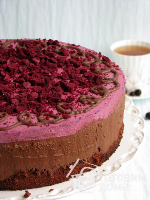 Шоколадно смородиновый торт. Шоколадный торт с черной смородиной