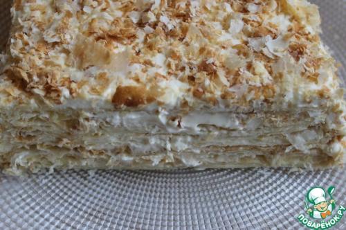 Ленивый торт Наполеон из слоеного теста. Мой "Ленивый" Наполеон.