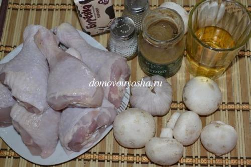 Курица в сливочно-горчичном соусе в духовке. Куриные ножки в сливочно-горчичном соусе в духовке