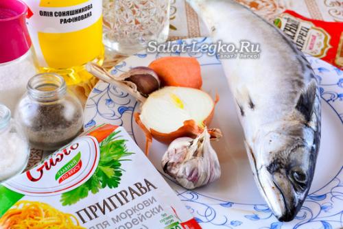 Хе из скумбрии кусочками. Хе из скумбрии