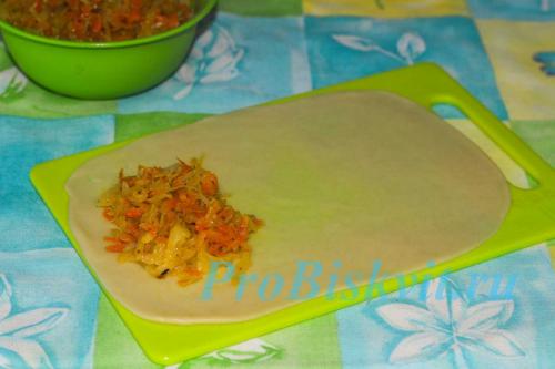 Молдавские пирожки-трубочки с капустой. Ингредиенты