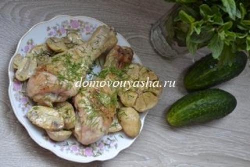 Курица в сливочно-горчичном соусе в духовке. Куриные ножки в сливочно-горчичном соусе в духовке