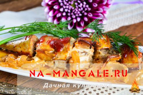 Скумбрия в духовке. Запекаем скумбрию с томатным соусом