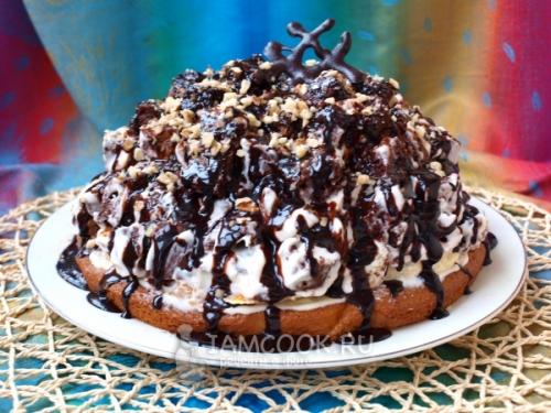 Торт Графские развалины. Торт «Графские развалины» со сметаной