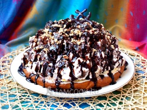 Торт Графские развалины. Торт «Графские развалины» со сметаной