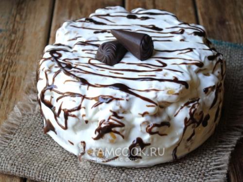 Профитроли торт. Торт из профитролей со сметанным кремом