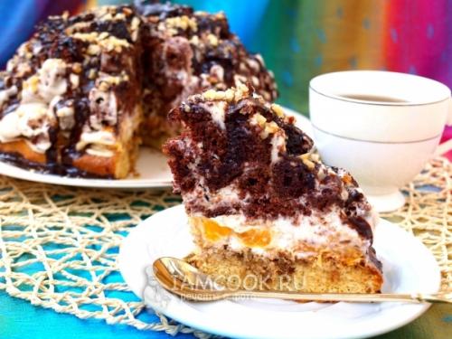 Торт Графские развалины. Торт «Графские развалины» со сметаной