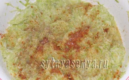 Торт из кабачковых блинчиков