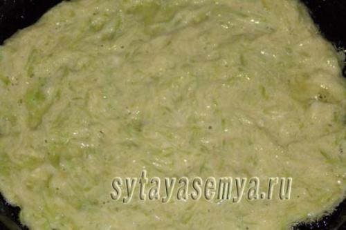 Торт из кабачковых блинчиков