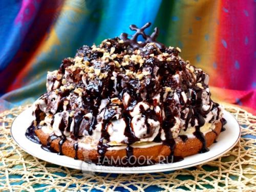 Торт Графские развалины. Торт «Графские развалины» со сметаной