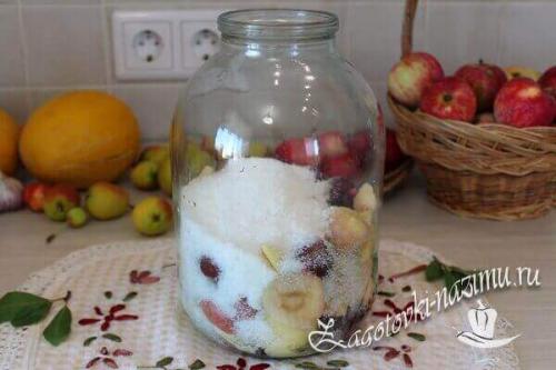 Компот из яблок и слив. Простой рецепт компота из сливы и яблок на зиму на 3 литровую банку без стерилизации