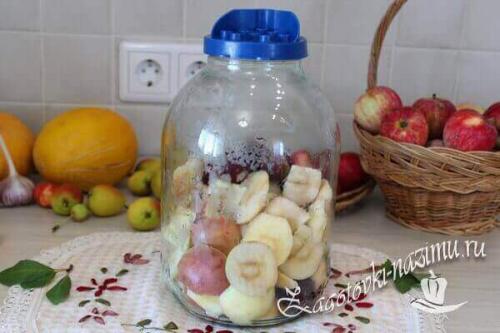 Компот из яблок и слив. Простой рецепт компота из сливы и яблок на зиму на 3 литровую банку без стерилизации