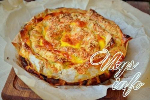 Пирог-улитка из лаваша. Мясной пирог «Улитка» из лаваша с фаршем