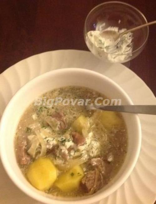 Лывжа из говядины. Суп Лывжа с говядиной рецепт