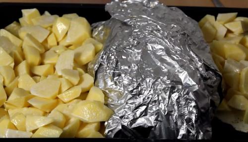 Утка фаршированная яблоками. Утка в яблоках с апельсинами, запеченная в фольге