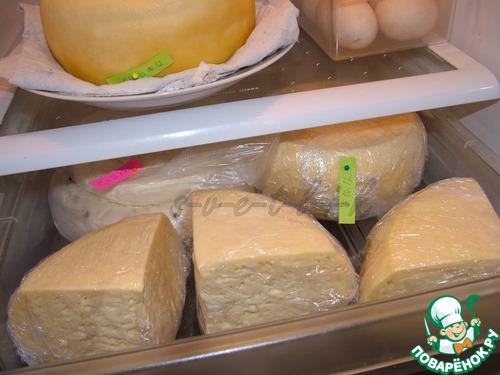 Домашний твердый сыр с дырками. Приготовление