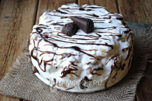 Профитроли торт. Торт из профитролей со сметанным кремом