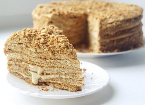 Медовик без масла (из маминой тетрадки). Медовик без масла