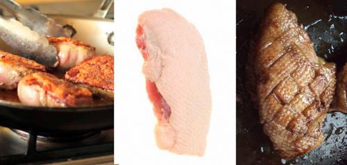 Филе утки с яблоками. Утиная грудка на сковороде: утиное филе с яблоками и грушами