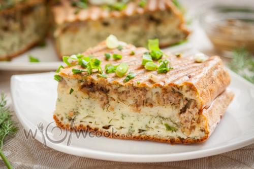 Пирог заливной с фаршем. Заливной пирог на кефире с фаршем, рецепт с фото