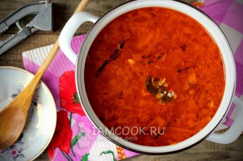 Борщ без свеклы. Пошаговый рецепт с фото