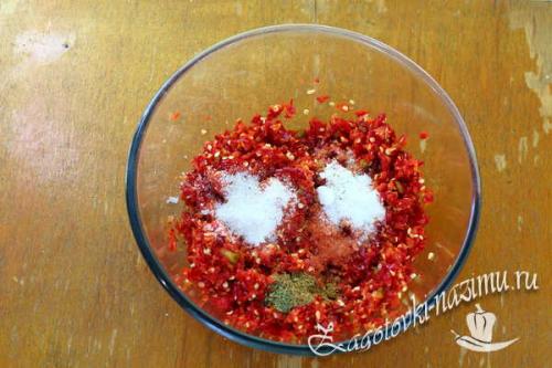 Соус из горького перца и сахара. Настоящая аджика из горького перца по-грузински без варки