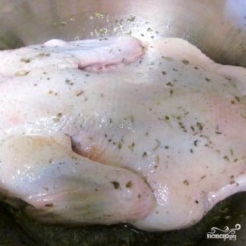 Утка с яблоками