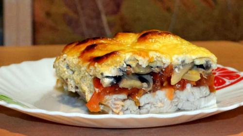 Запеканка с куриным филе с грибами. Запеканка с куриным филе и грибами