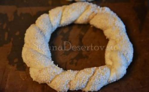 Симиты турецкие бублики с кунжутом рецепт. Турецкие бублики симиты с кунжутом