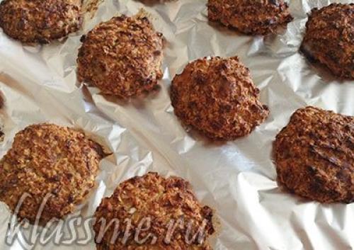 Диетическое овсяное печенье с бананом. Печенье из овсяных хлопьев и банана