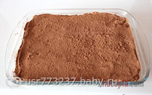 Тирамису с детским печеньем. Рецепт тирамису с фото))) как и обещала