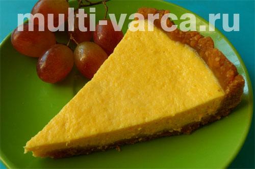 Тыквенный чизкейк В мультиварке. Творожно-тыквенный чизкейк