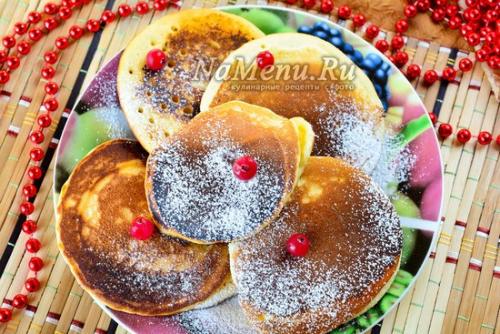 Американские оладьи панкейки рецепт. Рецепт 3: классические панкейки из теста на молоке