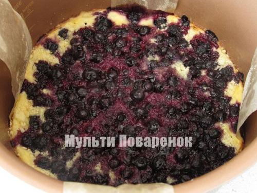 Творожный пирог в мультиварке с ягодами рецепт. Насыпной творожно-ягодный пирог в мультиварке