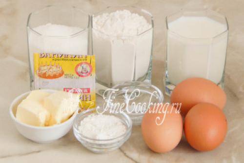 Блины оладьи панкейки. Ингредиенты: