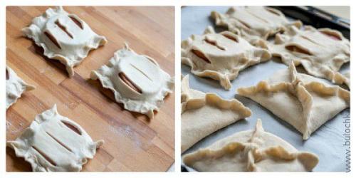 Слоеное тесто ветчина с сыром. Слойки с ветчиной и сыром из слоёного теста