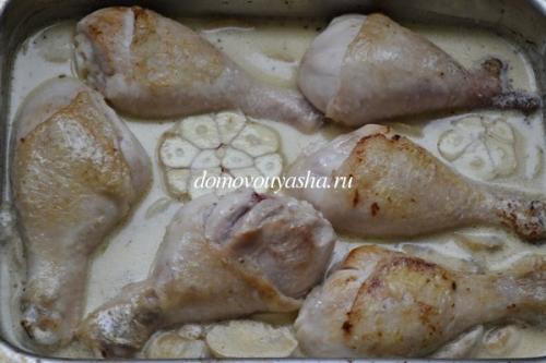 Курица в сливочно горчичном соусе в духовке. Куриные ножки в сливочно-горчичном соусе в духовке
