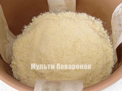 Творожный пирог в мультиварке с ягодами рецепт. Насыпной творожно-ягодный пирог в мультиварке