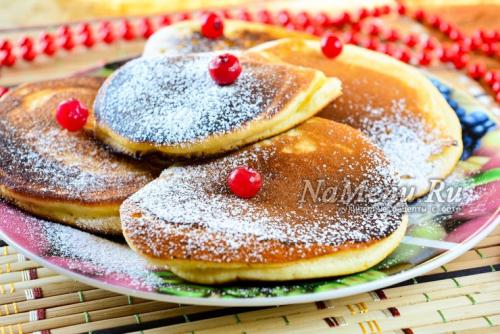 Американские оладьи панкейки рецепт. Рецепт 3: классические панкейки из теста на молоке