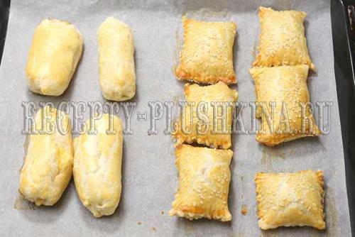 Слойки с ветчиной и сыром из слоёного теста. Слойки с ветчиной и сыром из слоеного теста