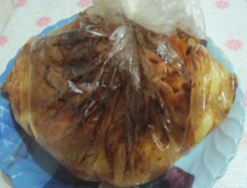 Курица в пакете