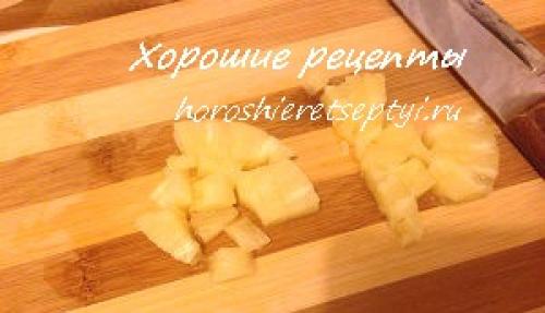 Воздушный торт с ананасами. Торт с ананасами